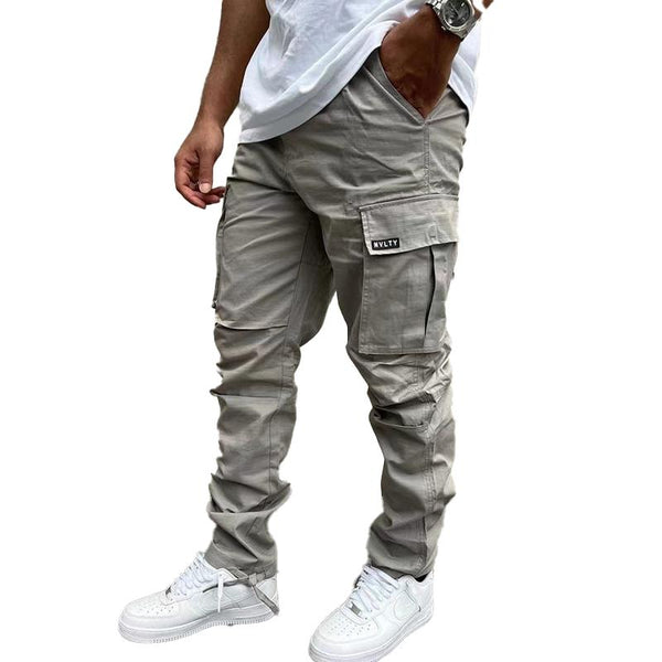 Men's Utility Drawstring Multi-pocket Casual Trousers 95754763X