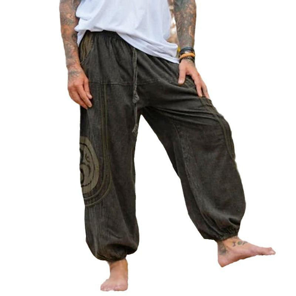 Men's Ethnic Print Casual Trousers 10374547X