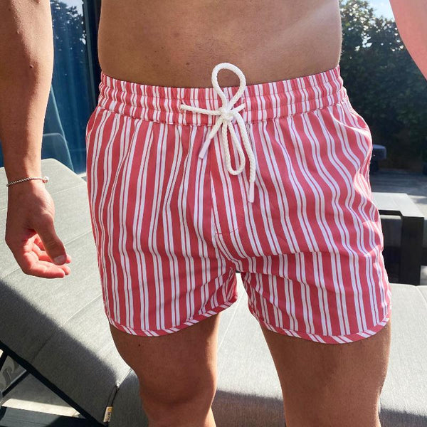 Men's Casual Trendy Beach Drawstring Shorts 86132063TO