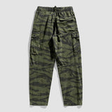 Men's Casual Outdoor Multi-Pocket Camouflage Straight Cargo Pants 49712038M