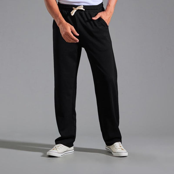 Men's Loose Elastic Waist Cotton Casual Sports Pants 29656887Z