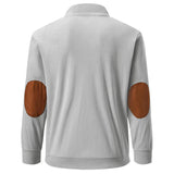 Men's Casual Stand-up Collar Kangaroo Pocket Loose Long-sleeved Sweatshirt 72785647M