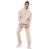 Men's Casual Street Sports Long Sleeve Pocket Hoodie Loose Sweatpants Set  20698446K