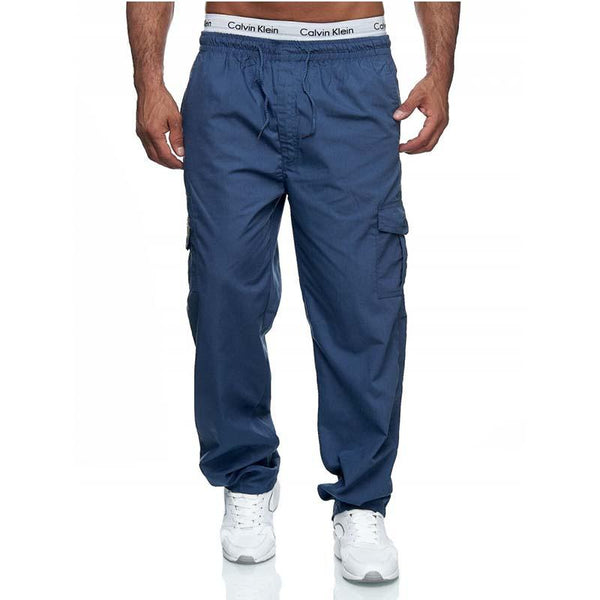 Men's Classic Casual Multi-pocket Loose Straight Cargo Pants 77972988K