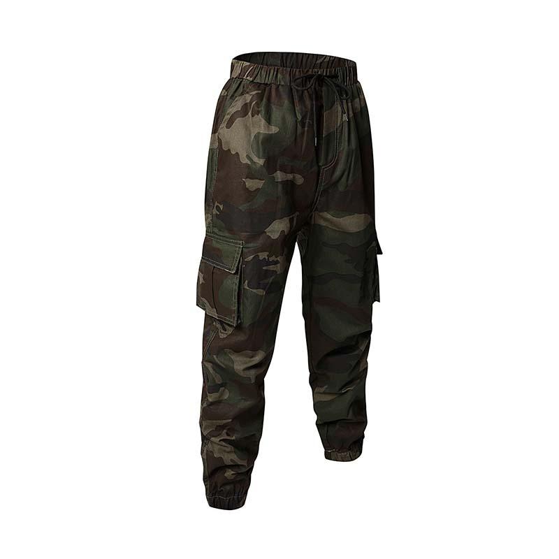 Men's Outdoor Casual Loose Multi-Pocket Camouflage Cargo Pants 67843031K