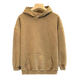 Men's Autumn and Winter Washed Cotton Hoodie 05690994U