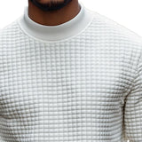 Men's Solid Turtleneck Waffle Sweatshirt 52676926X