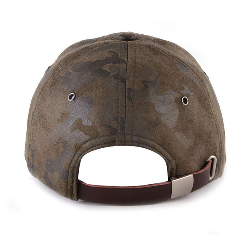 Men's Duckbill Camouflage  Suede Baseball Cap 99726938U