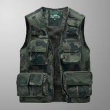Men's Outdoor Breathable Camouflage Multi-Pocket Vest 21396651Y