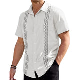 Men's Hawaiian Single Breasted Short Sleeve Shirt 51757246X