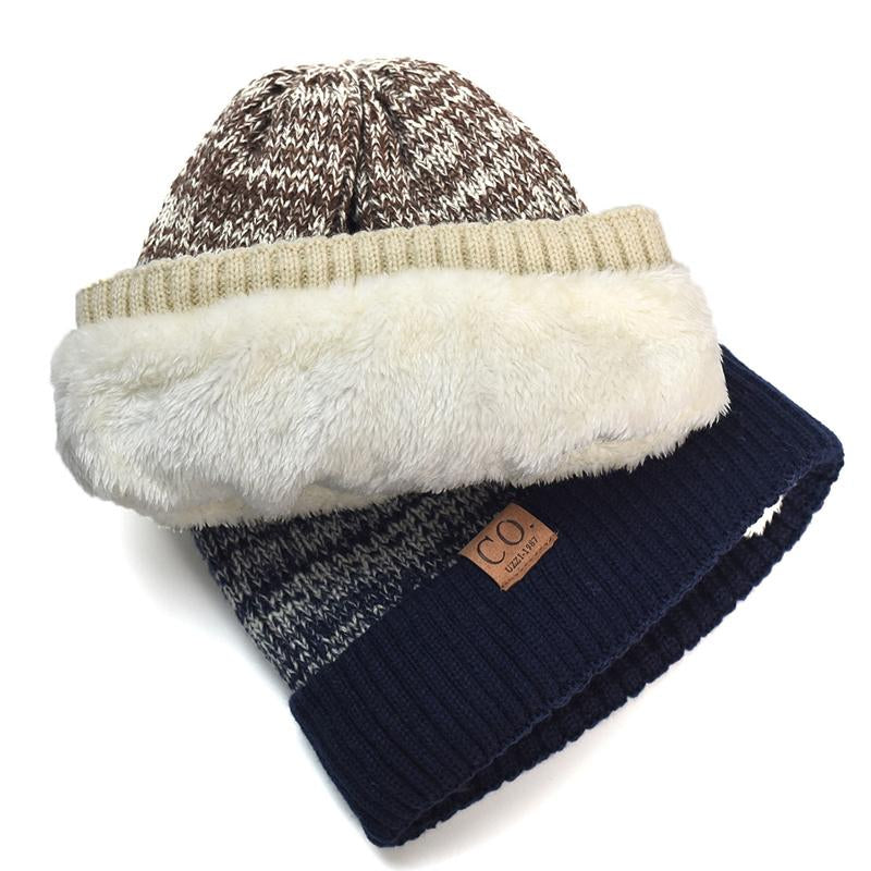 Men's Double Layer Wool Thick Warm Hat 42893515U