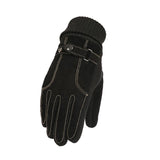 Men's Autumn And Winter Plus Velvet Cotton Thick Warm Touch Screen Pigskin Gloves 56642107K