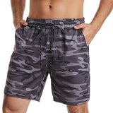 Men's Camouflage Elastic Waist Sports Beach Shorts 69540063Z