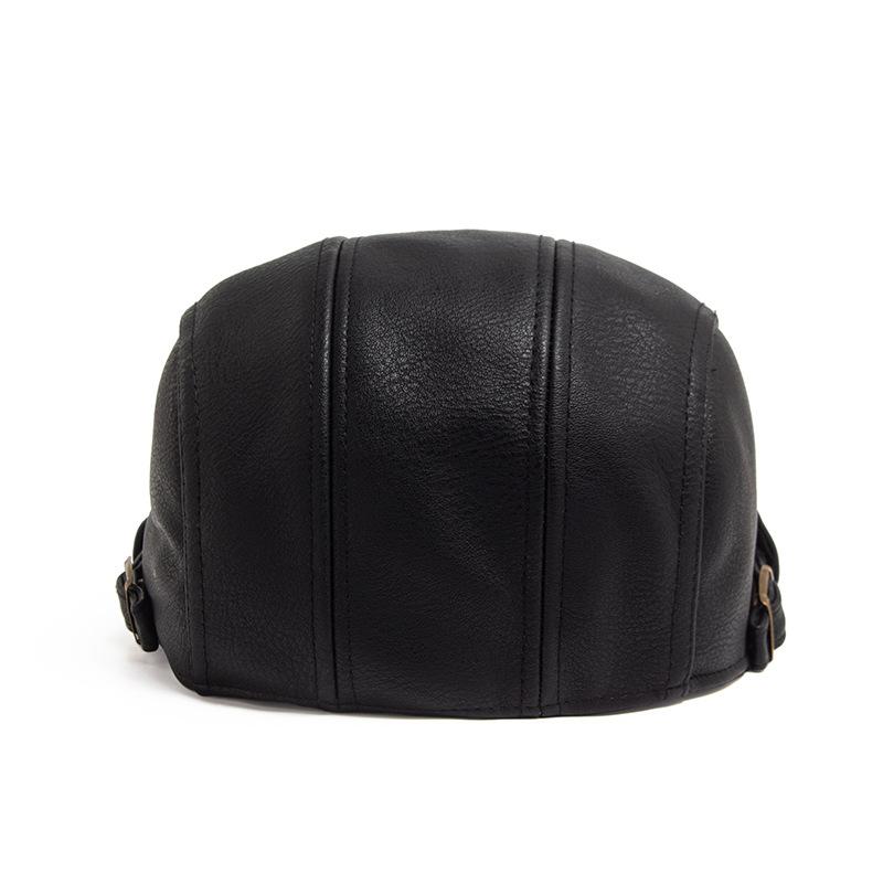 Men's Vintage Casual Leather Beret 05708606TO