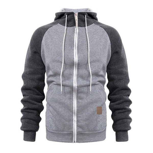 Men's Colorblock Sports Zip-Up Hoodie 13947767X