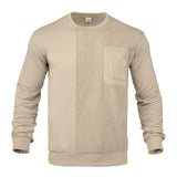 Men's Classic Patchwork Crew Neck Casual Sweatshirt 32696030F