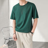 Men's Casual Solid Color Short-sleeved T-shirt 71971054TO
