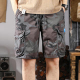 Men's Multi-Pocket Camo Cargo Shorts 21886383Y