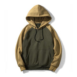 Men's Retro Classic Casual American Street Colorblock Hoodie 09956399K