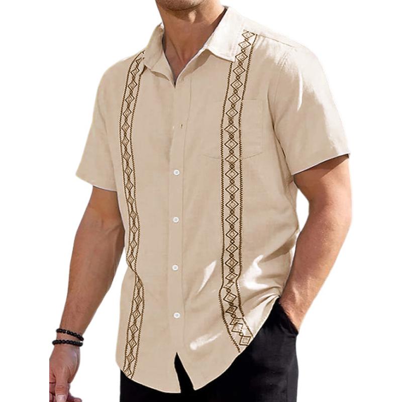 Men's Hawaiian Single Breasted Short Sleeve Shirt 51757246X