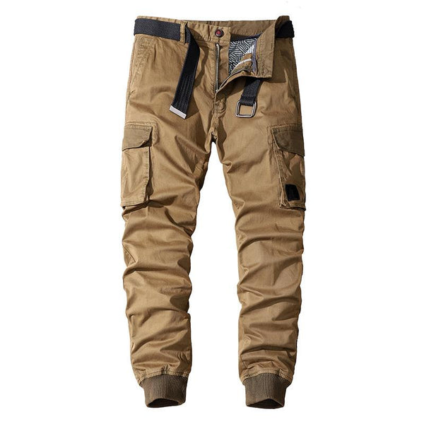 Men's Solid Color Multi-pocket Cargo Pants 24331591Z