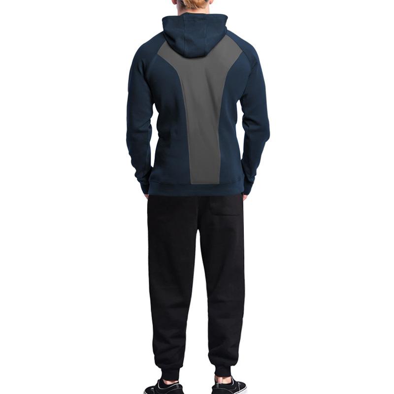 Men's Casual Sports Hooded Sweatshirt and Pants Set 40449104Y