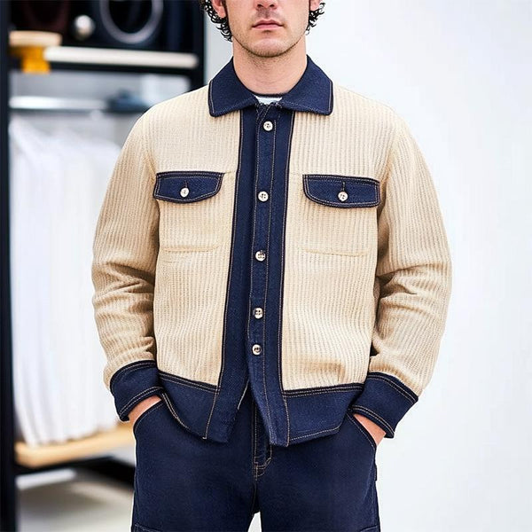 Men's Colorblock Corduroy Jacket 20850556U