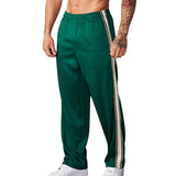 Men's Colorblock Side Elastic Waist Straight Casual Sports Pants 42788869Z
