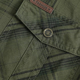 Men's Casual Plaid Loose Workwear Long-Sleeved Shirt 32450140M