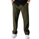 Men's American Classic Casual Loose Straight Elastic Waist Sports Pants 72411982K