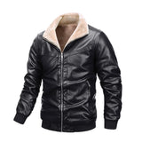 Men's Vintage Warm Lapel Shearling Jacket 10837782Y