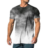 Men's Casual Gradient Round Neck Short Sleeve T-Shirt 02467920TO