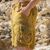 Men's Personalized Trendy Printed Cargo Shorts 46821828TO