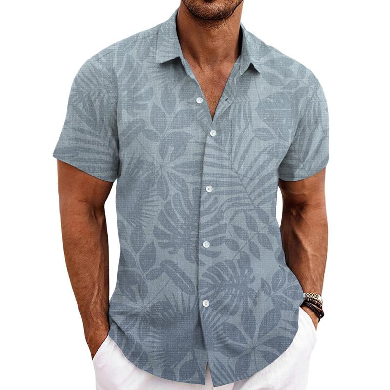 Chemise hawaïenne à manches courtes imprimée pour homme 65075133X