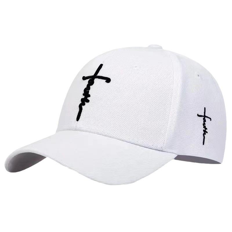 Cappellino da baseball retrò casual da uomo con scritta "Cross Faith" 47486735TO