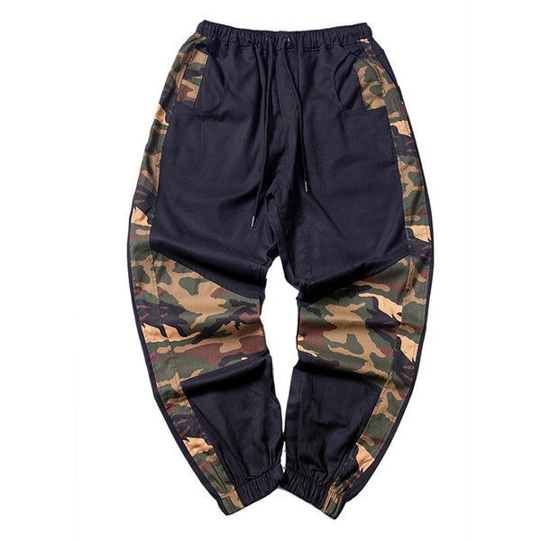 Men's Casual Camouflage Colorblock Cargo Trousers 58052996Y
