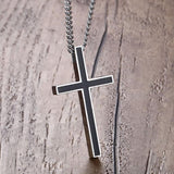 Retro Simple Casual Solid Color Cross Necklace 51253946TO