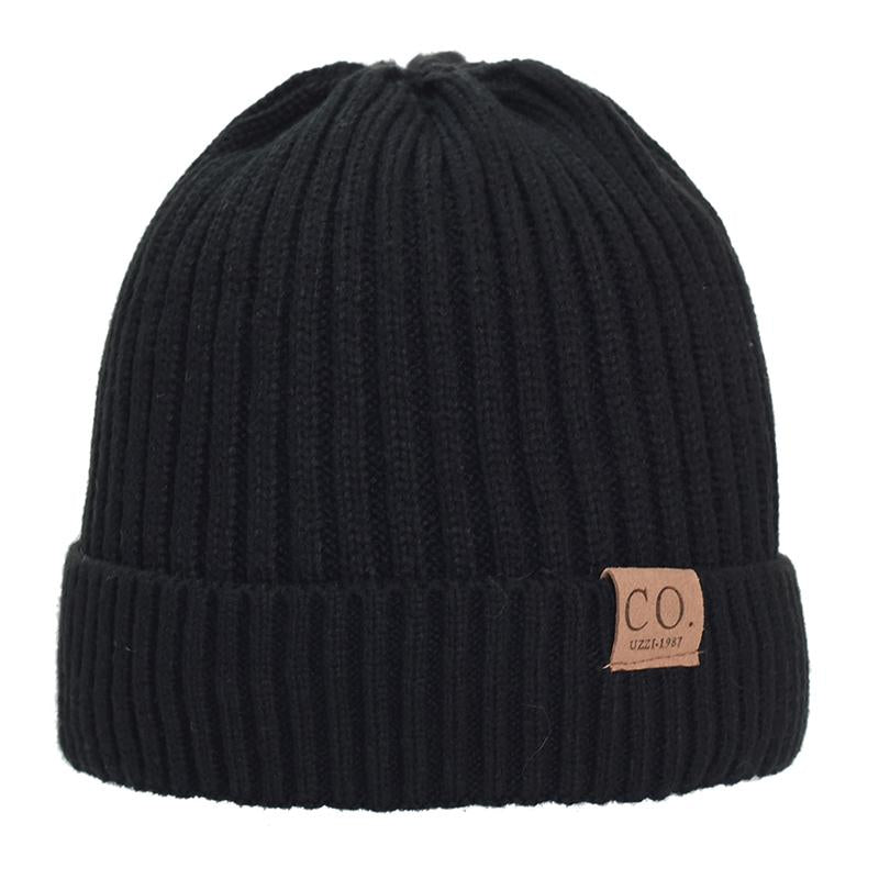 Bonnet chaud épais en laine double épaisseur pour homme 42893515U