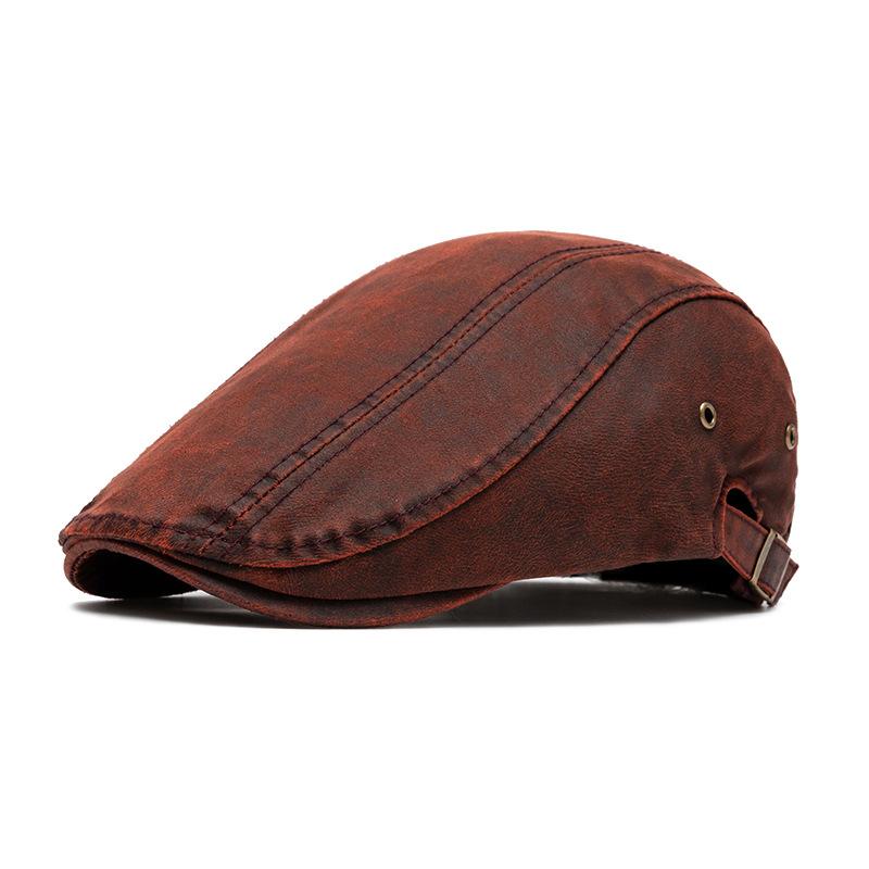 Men's Vintage Distressed Beret 38200659U