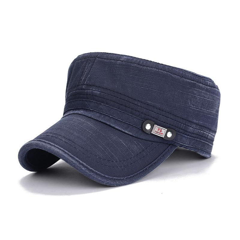 Men's Casual Distressed Cotton Breathable Adjustable Peaked Cap 74029020M