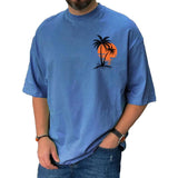 Men's Casual Versatile Loose Short-sleeved Round Neck T-shirt 90562741X