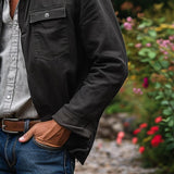 Men's Vintage Lapel Single Breasted Jacket 39535217X