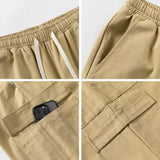 Men's Loose Solid Color Straight Cargo Pants 94795261Y