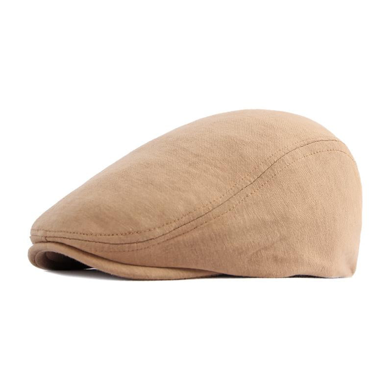 Men's Casual Solid Color Cotton Blend Beret 82609230M