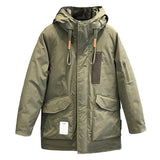 Men's Mid-length Winter Thickened Warm Coat 22501234U