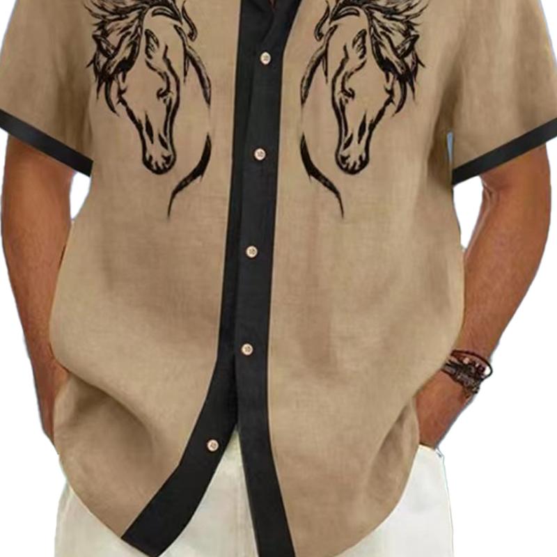 Men's Hawaiian Loose Resort Short Sleeve Shirt 27977541X