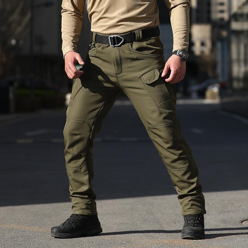 Men's Solid Color Outdoor Multi-pocket Cargo Pants 27498032Z