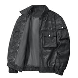 Men's Versatile Lapel  Bomber Jacket 81217854U