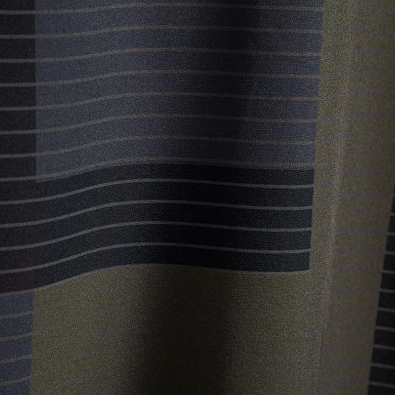Men's Casual Plaid Lapel Long Sleeve Single Breasted Shirt 10077410M
