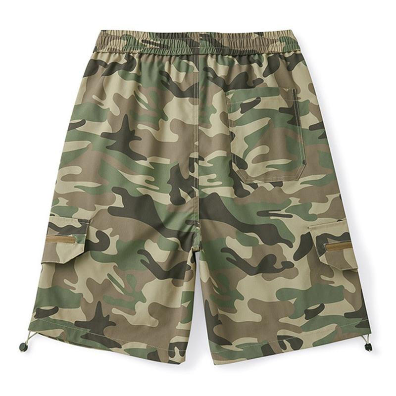 Men's Casual Loose Camouflage Quick-drying Cargo Shorts 24175568M